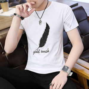 Mens Summer T Shirt Striped 3D Print Men T Shirt