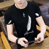 Mens Summer T Shirt Striped 3D Print Men T Shirt