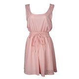 Summer dress Women Korean Casual bandage pink party dress Ladies