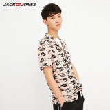 JackJones Men's Spring & Summer Printed Short-sleeved Shirt |