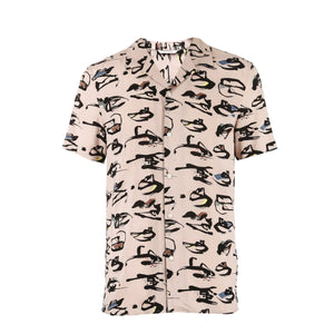 JackJones Men's Spring & Summer Printed Short-sleeved Shirt |