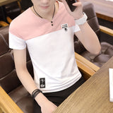 O Neck Casual T-Shirts Summer Solid Color Cotton Slim Fit Men