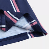 Men's t-shirt  Summer Fashion T-Shirts Casual Striped