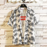 Print Brand Summer Hot Sell Men's Beach Shirt Fashion Short Sleeve Floral Loose Casual Shirts