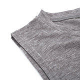 Plus Size Summer Tank Tops Women Good Vibes Print Gray O-Neck Tank