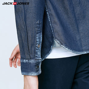 Jack Jones Spring Autumn Men Casual Shirt Cotton Long Sleeve denim Shirt